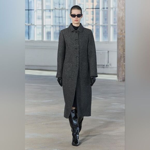 COAT WITH MANTECO WOOL ZW COLLECTION - Picture 1 of 11
